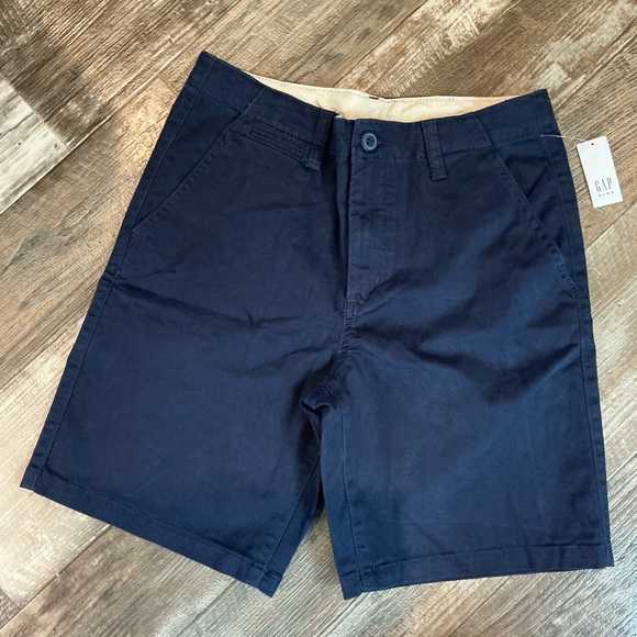 GAP Kid’s Blue Flat Front Shorts Size 16 - Picture 1 of 6